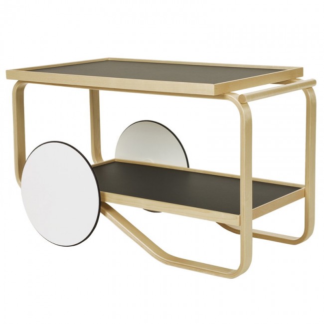 ARTEK 알토 tea trolley 901 블랙 - birch Artek Aalto tea trolley 901  black - birch 00618