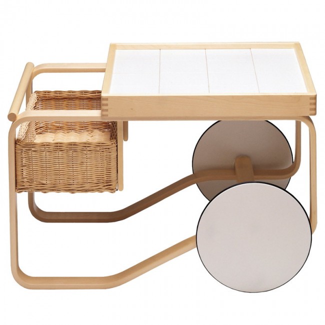 ARTEK 알토 tea trolley 900 화이트 Artek Aalto tea trolley 900  white 00615