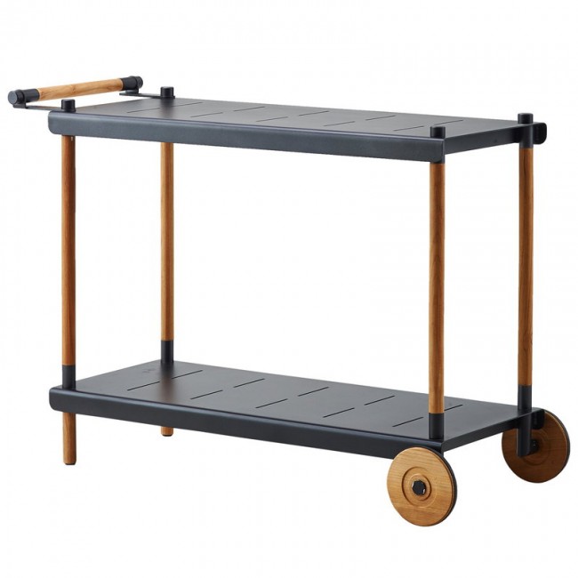 CANE-LINE 케인 라인 Frame trolley teak - lava grey CL5170TAL