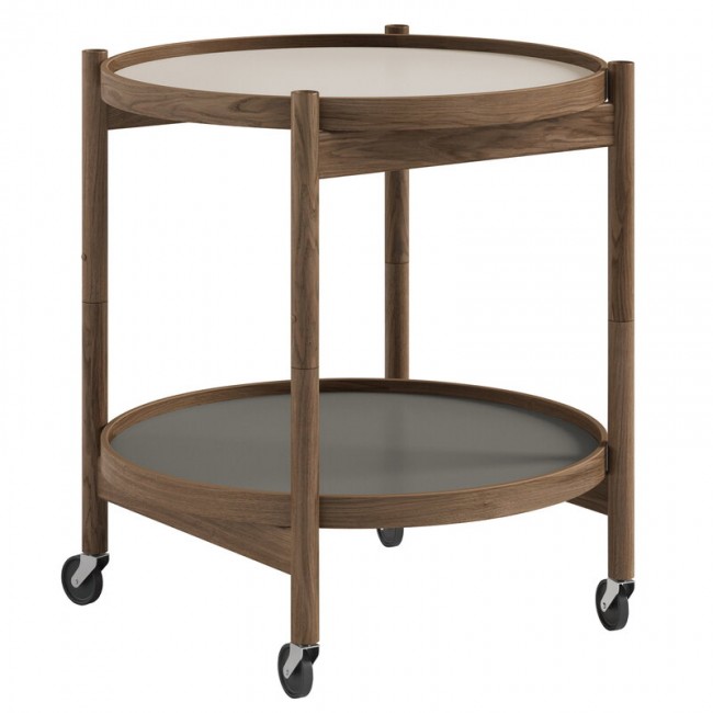 Brdr. Krueger Boelling 트레이 테이블 50 cm 퓸D oak - stone BRD-BBO1-OFU-ST