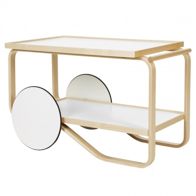 ARTEK 알토 tea trolley 901 화이트 - birch Artek Aalto tea trolley 901  white - birch 00598