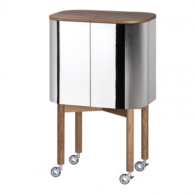 NORTHERN 노던 Loud bar cabinet 스모크 oak - aluminium NH2192