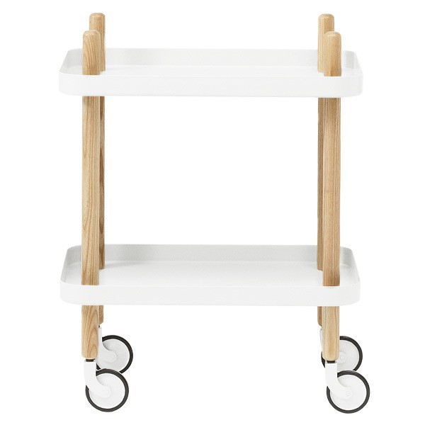 NORMANN COPENHAGEN 노만코펜하겐 Block 테이블 trolley 화이트 NC602202