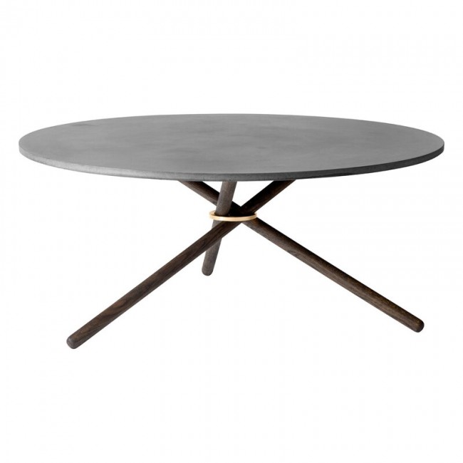 Eberhart Furniture Edda coffee 테이블 105 cm 다크 concrete - oak EB106-01-EDD