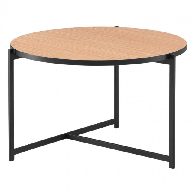Interface Pilleri coffee 테이블 60 cm 블랙 - oak IF-PILLERI-CT-60-OAK-BLACK