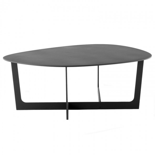 FREDERICIA 프레데리시아 Insula coffee 테이블 95 x 98 cm 블랙 aluminium FRE5191-BLACK