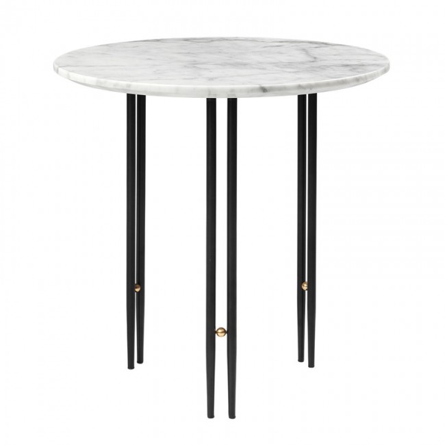 GUBI 구비 IOI coffee 테이블 50 cm 블랙 - 화이트 marble GB10036987