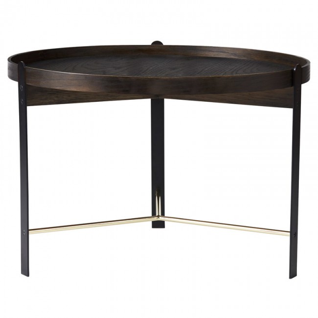 WARM NORDIC 웜 노르딕 Compose coffee 테이블 70 cm 스모크 oak - 브라스 WA2805001