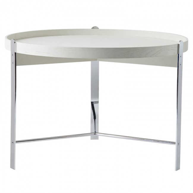 WARM NORDIC 웜 노르딕 Compose coffee 테이블 70 cm 화이트 - 크롬 WA2805003