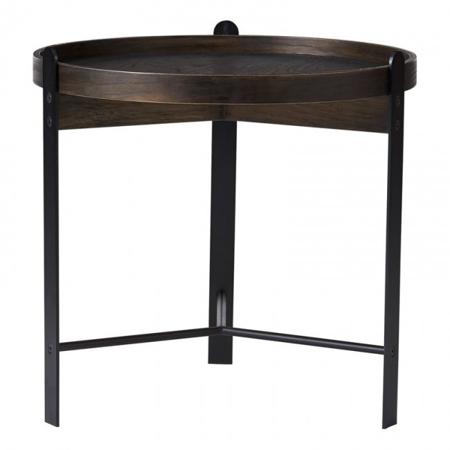 WARM NORDIC 웜 노르딕 Compose 사이드 테이블 50 cm 스모크 oak - 블랙 WA2805006