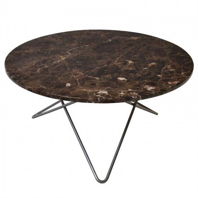 OX DENMARQ 옥스덴마크 O 테이블 블랙 - brown marble OD-OX30202-26
