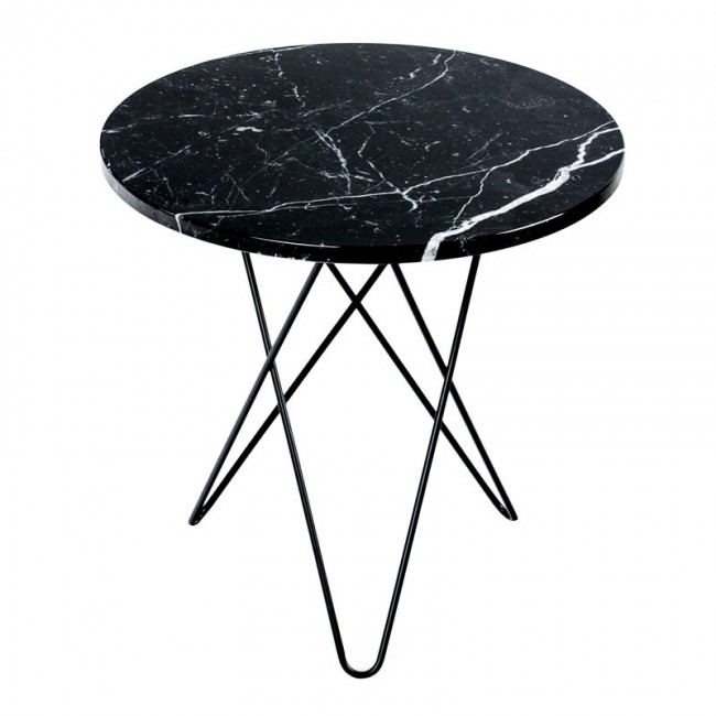OX DENMARQ 옥스덴마크 Tall Mini O 테이블 블랙 - marble OD-OX30102-24