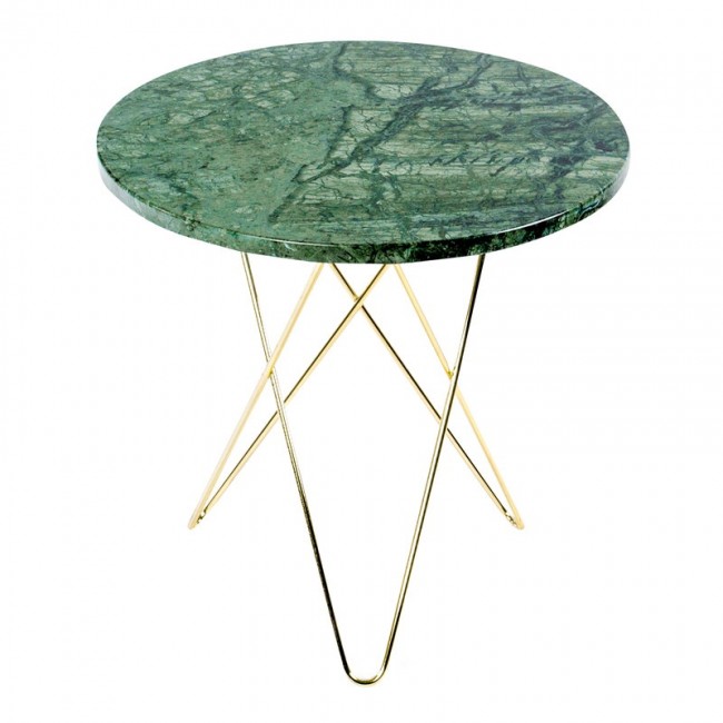 OX DENMARQ 옥스덴마크 Tall Mini O 테이블 브라스 - 그린 marble OD-OX30103-23