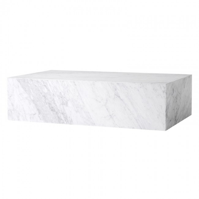 MENU Plinth 테이블 low 화이트 카라라 마블 MENU Plinth table  low  white Carrara marble 00351