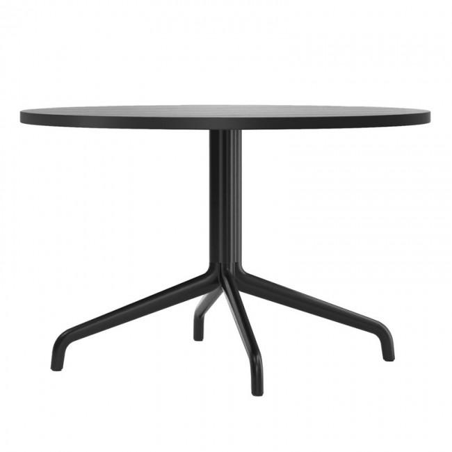MENU 하버 컬럼 lounge 테이블 80 cm 블랙 베이스 - 블랙 stained o MENU Harbour Column lounge table  80 cm  black base - black stained o 00349