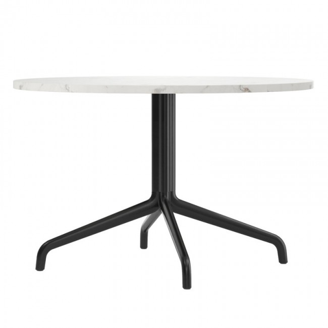 MENU 하버 컬럼 lounge 테이블 80 cm 블랙 베이스 - Estremoz marble MENU Harbour Column lounge table  80 cm  black base - Estremoz marble 00346