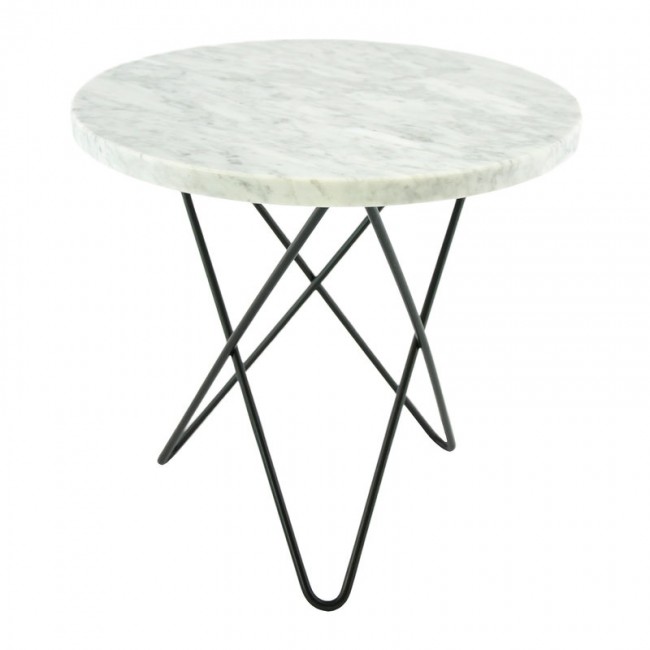 OX DENMARQ 옥스덴마크 Mini O 테이블 블랙 - 화이트 Carrara OD-OX30002-21