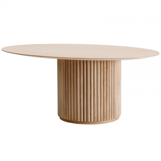 Asplund Palais 오발E coffee 테이블 110 x 75 cm 화이트 stained oak ASPAL-OVA-TB-WSO