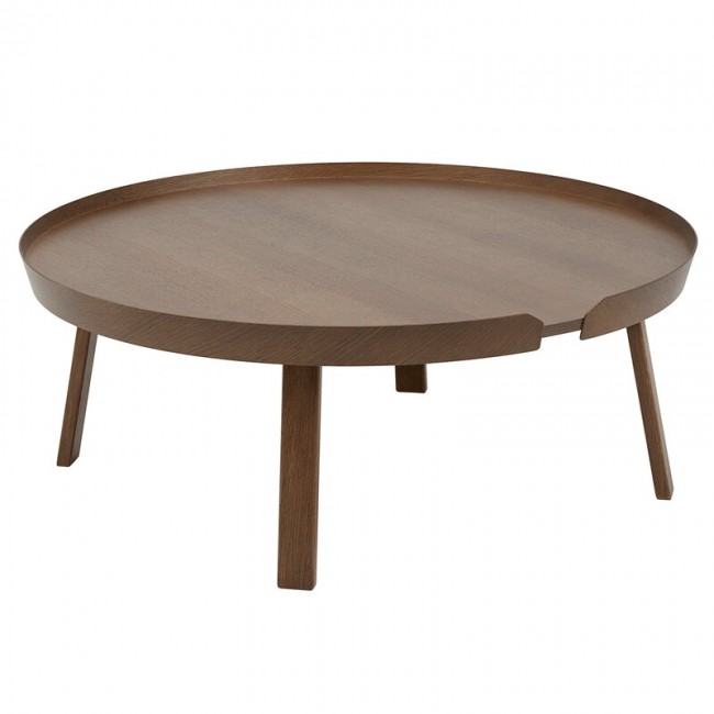 MUUTO 무토 Around coffee 테이블 XL stained 다크 brown MU60058