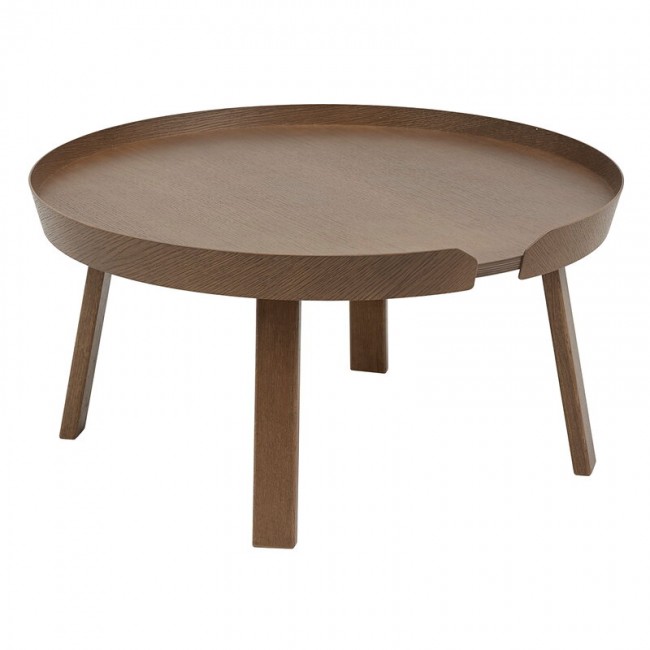 MUUTO 무토 Around coffee 테이블 라지 stained 다크 brown MU60039