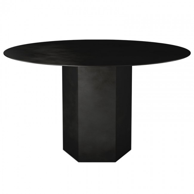 GUBI 구비 Epic 다이닝 테이블 round 130 cm mi_dnight 블랙 steel GB10075008