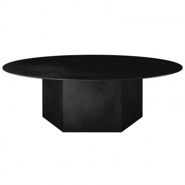 GUBI 구비 Epic coffee 테이블 round 110 cm mi_dnight 블랙 steel GB10075003