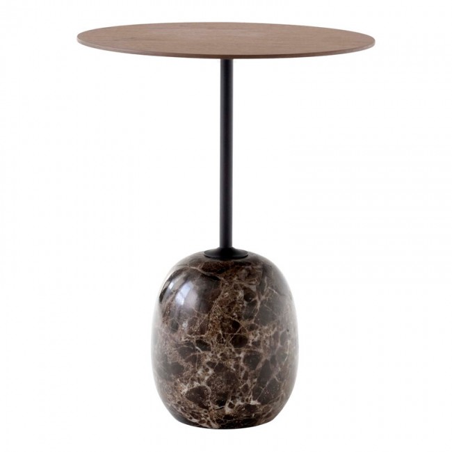&TRADITION 앤트레디션 Lato LN8 coffee 테이블 walnut - Emperador marble TR86202096