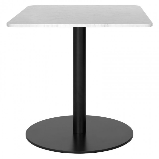 GUBI 구비 1.0 lounge 테이블 60x60 cm 블랙 - 화이트 marble GB10012519