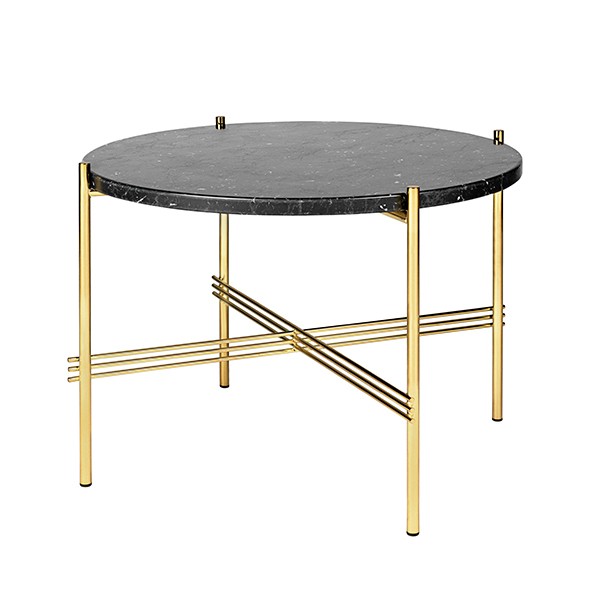 GUBI 구비 TS coffee 테이블 55 cm 브라스 - 블랙 marble GB1002236155-BL-M