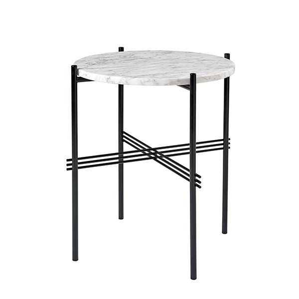 GUBI 구비 TS coffee 테이블 40 cm 블랙 - 화이트 marble GB1002236240-WH-M