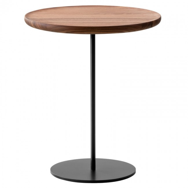 FREDERICIA 프레데리시아 Pal 테이블 44 cm 블랙 steel - oiled walnut FRE6755-38CM-BL-OW