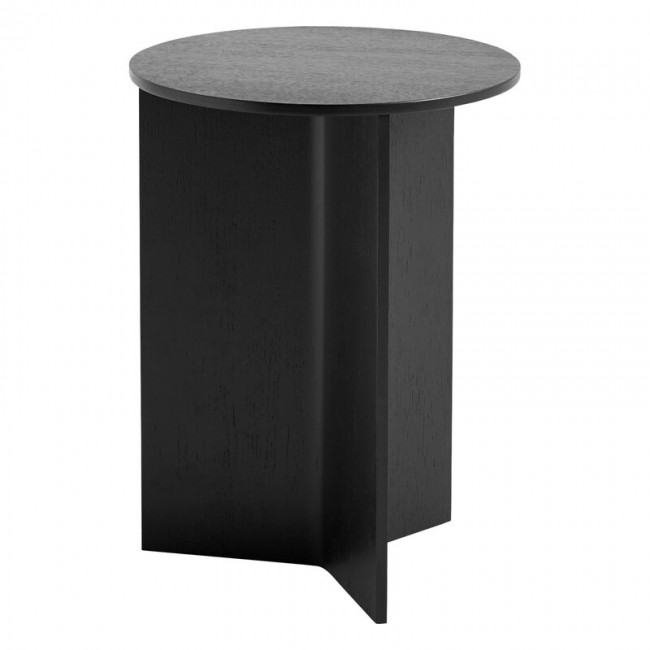HAY 헤이 Slit Wood 테이블 35 cm high 블랙 HA944035-300