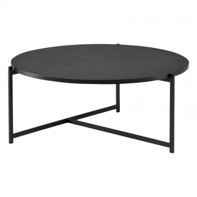 Interface Pilleri coffee 테이블 80 cm 블랙 - oak IF-PILLERI-CT-80-BLACKOAK-BLACK
