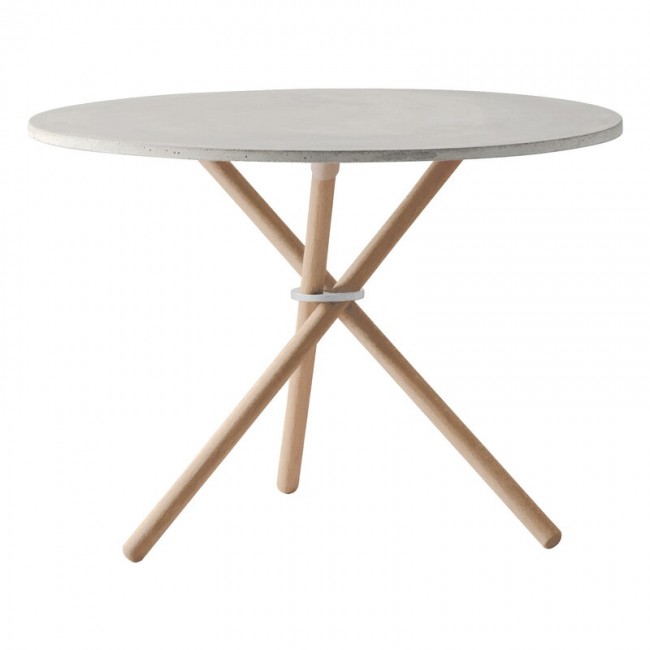 Eberhart Furniture Daphne coffee 테이블 65 cm light concrete - Oak EB101-02-DAP