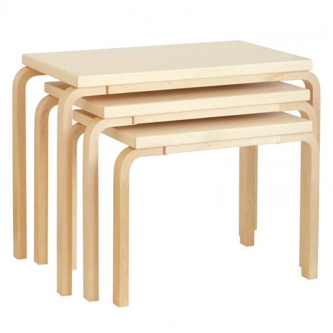 ARTEK 알토 Nesting 테이블 88 birch Artek Aalto Nesting Table 88  birch 00046