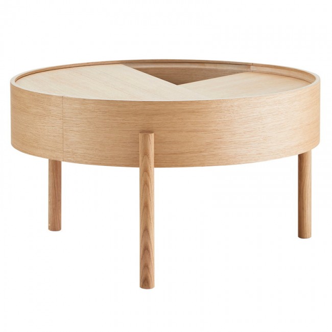 WOUD 우드 Arc coffee 테이블 66 cm oiled oak WD110517