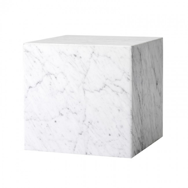 MENU Plinth 테이블 cube 화이트 카라라 마블 MENU Plinth table  cube  white Carrara Marble 00016