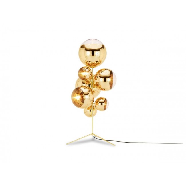 톰딕슨 거울 Ball Stand 샹들리에 골드 / Tom Dixon Mirror Ball Stand Chandelier Gold 28324