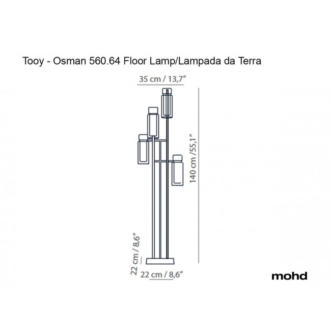 Tooy Osman 560.64 스탠드조명 플로어스탠드 / Tooy Osman 560.64 Floor Lamp 28188