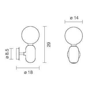 Parachilna Aballs A 벽등 벽조명 / Parachilna Aballs A Wall Lamp 26564