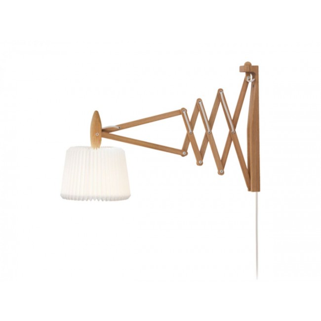 르 클린트 Sax 233 – 120 벽등 벽조명 – 라이트 오크 – 스탠다드 Shade / Le Klint Sax 233 – 120 Wall Lamp – Light Oak – Standard Shade 25437