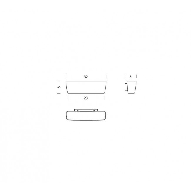 네모 Flaca 아플리케 Led / Nemo Flaca Applique Led 24805