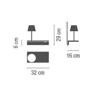 비비아 Suite Wall Abat-Jour Lamp 6045 / Vibia Suite Wall Abat-Jour Lamp 6045 24797