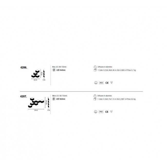 비비아 Fold 서피스 벽등 벽조명 / Vibia Fold Surface Wall Lamp 24785