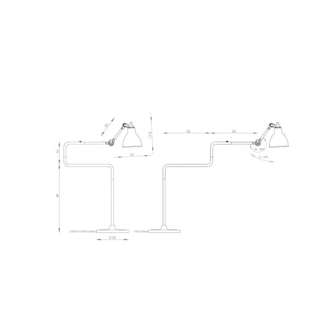 DCW 에디션 N°317 사틴 블랙 테이블조명 / DCW editions N°317 Satin Black Table Lamp 24340