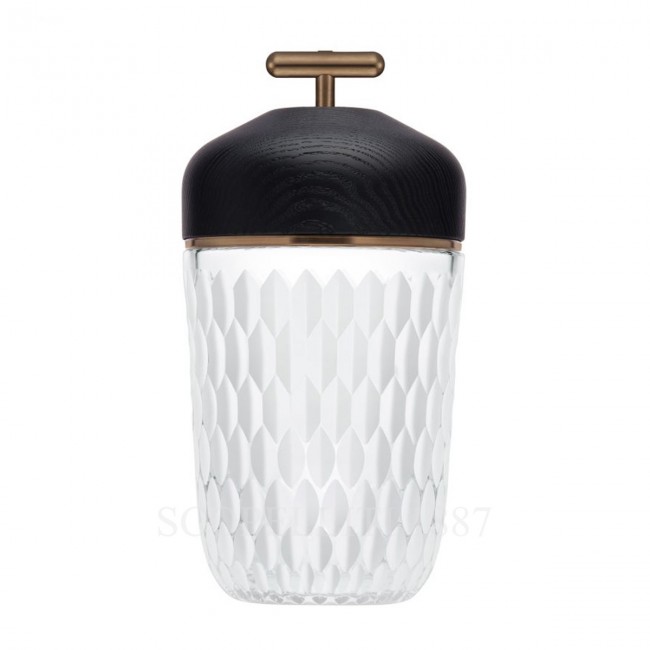 SAINT LOUIS Folia POR테이블조명 블랙 wood and 사틴-FINISHED 크리스탈 Saint Louis Saint Louis Folia portable lamp black wood and satin-finished crystal 01774
