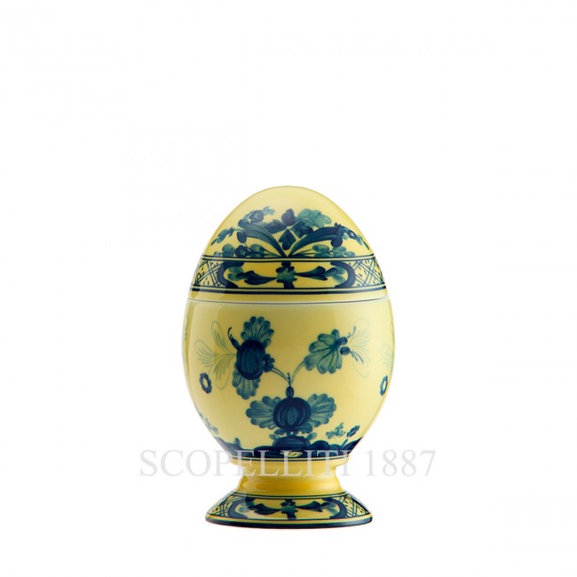 GINORI 1735 Small 커버ED 에그 오리엔트E Italiano Citrino Ginori 1735 Small Covered Egg Oriente Italiano Citrino 01353