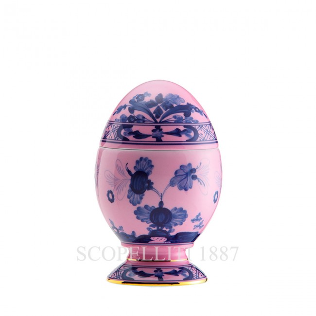 GINORI 1735 Small 커버ED 에그 오리엔트E Italiano Azalea Ginori 1735 Small Covered Egg Oriente Italiano Azalea 01349