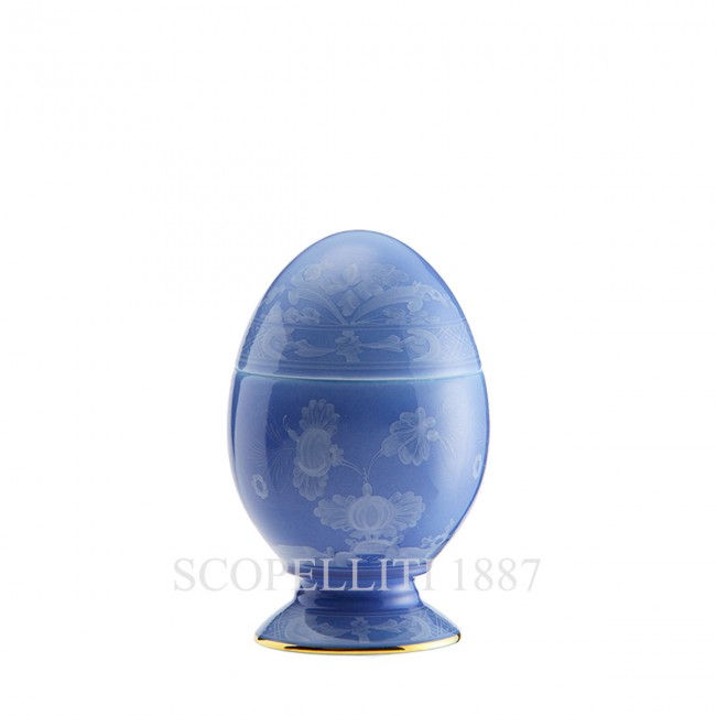 GINORI 1735 Small 커버ED 에그 오리엔트E Italiano Pervinca Ginori 1735 Small Covered Egg Oriente Italiano Pervinca 01346