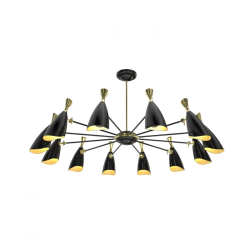 딜라이트풀 듀크 12 펜던트 샹들리에 램프 블랙 / DelightFull Duke 12 Pendant Lamp Black